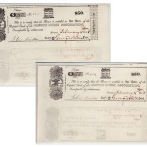 Nauvoo House Association Stock Certificates