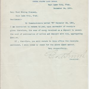 george albert smith letter